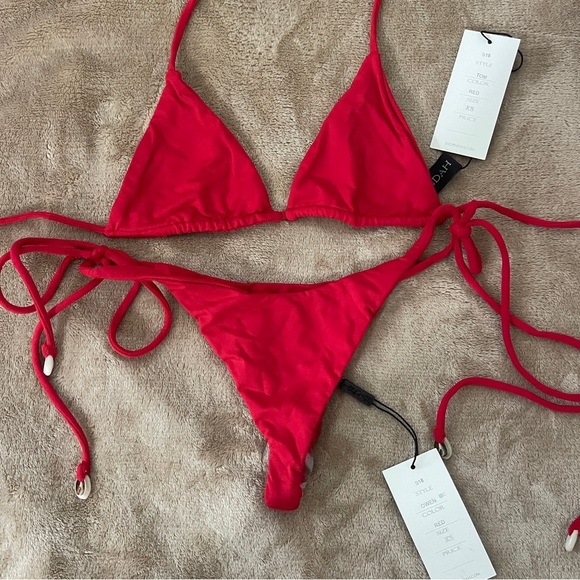 NWT XS Indah red bikini - Picture 5 of 5